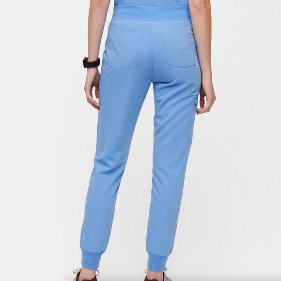 FIGS Zamora Jogger Scrub Pants in Ceil Blue size Medium Regular - Picture 4 of 12